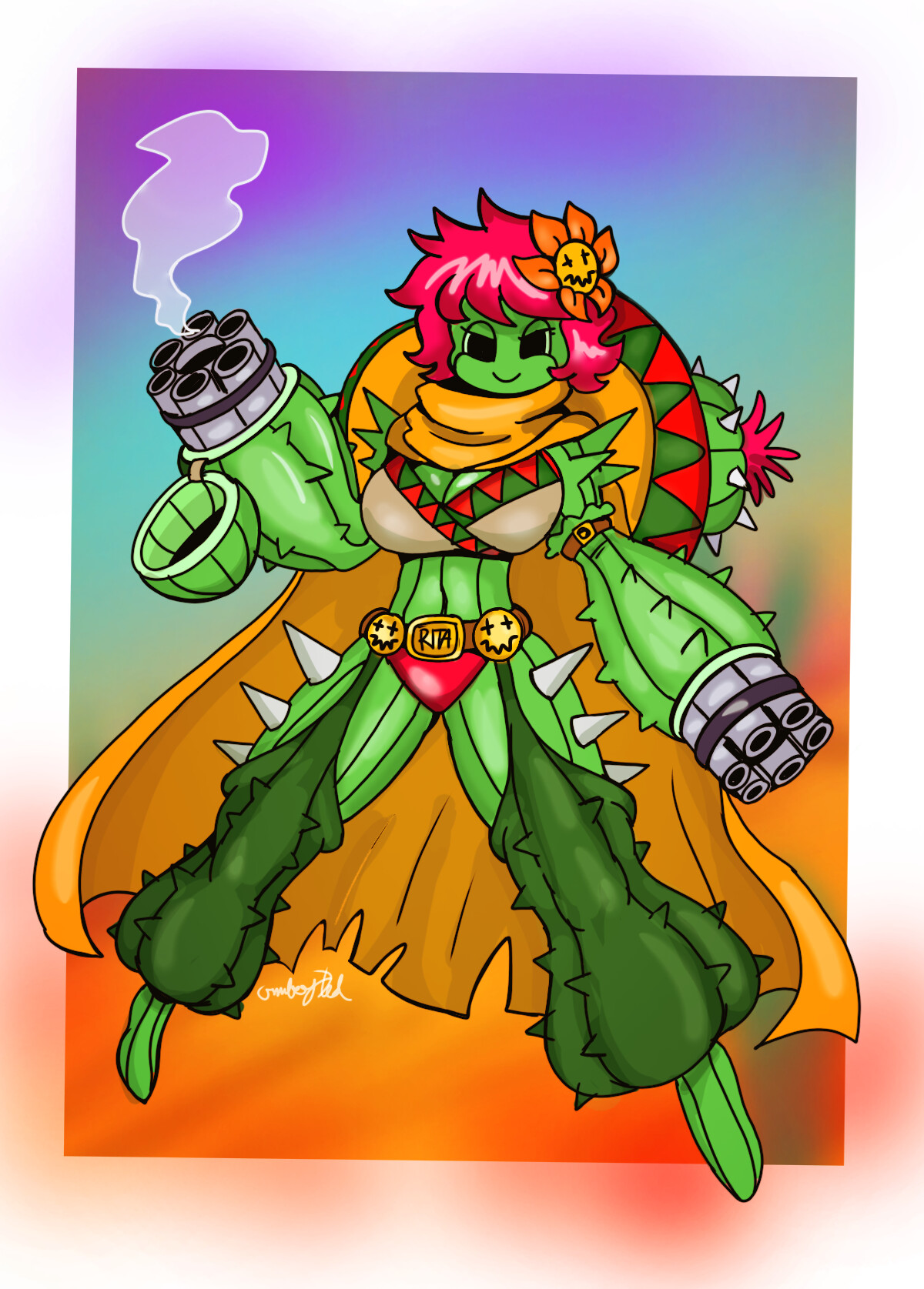 ArtStation Rita the cactus girl