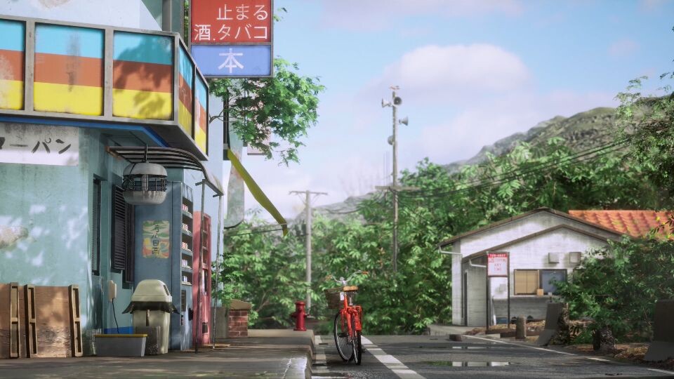 Artstation Unreal Engine 君の名は Environment Rendering