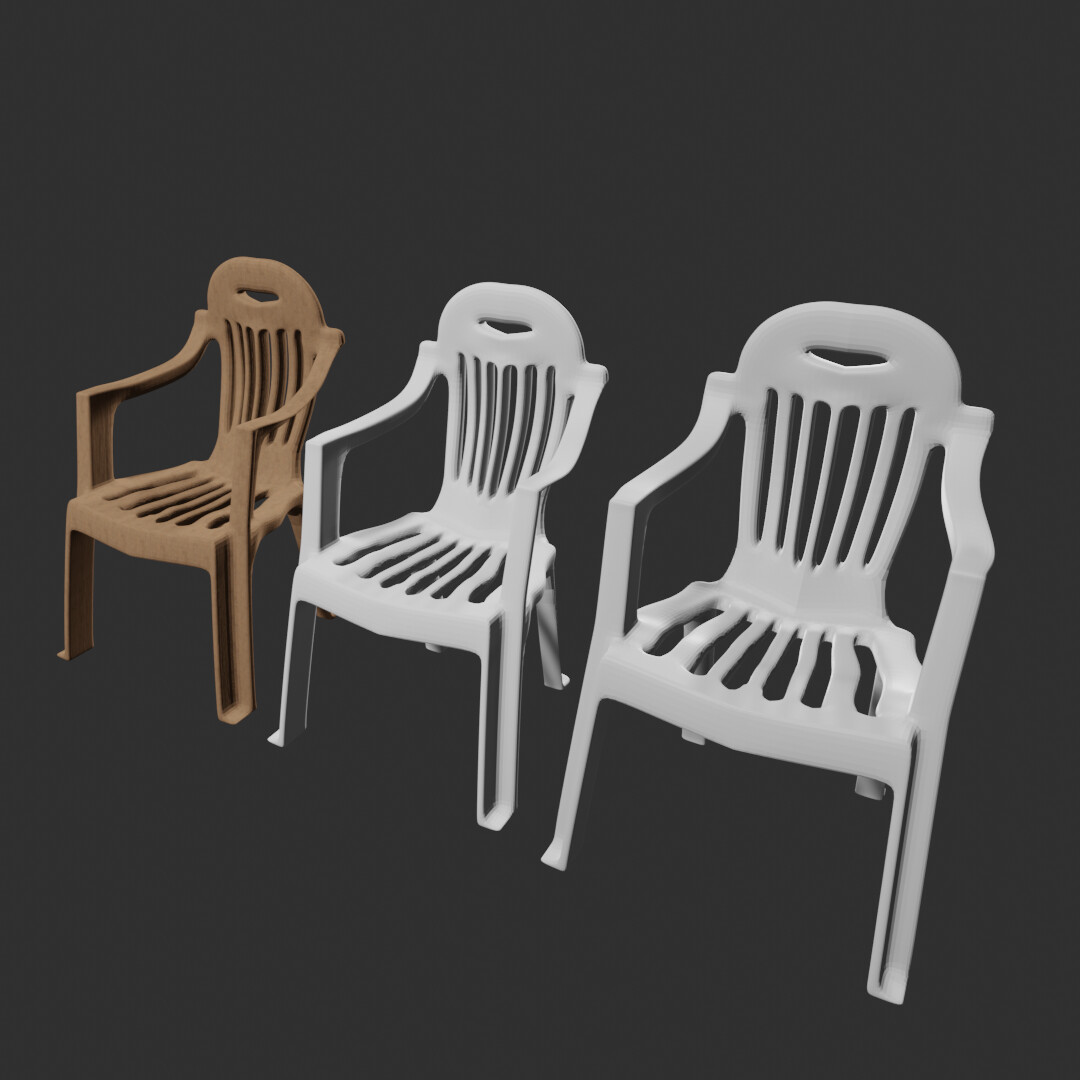 E top chair plastic