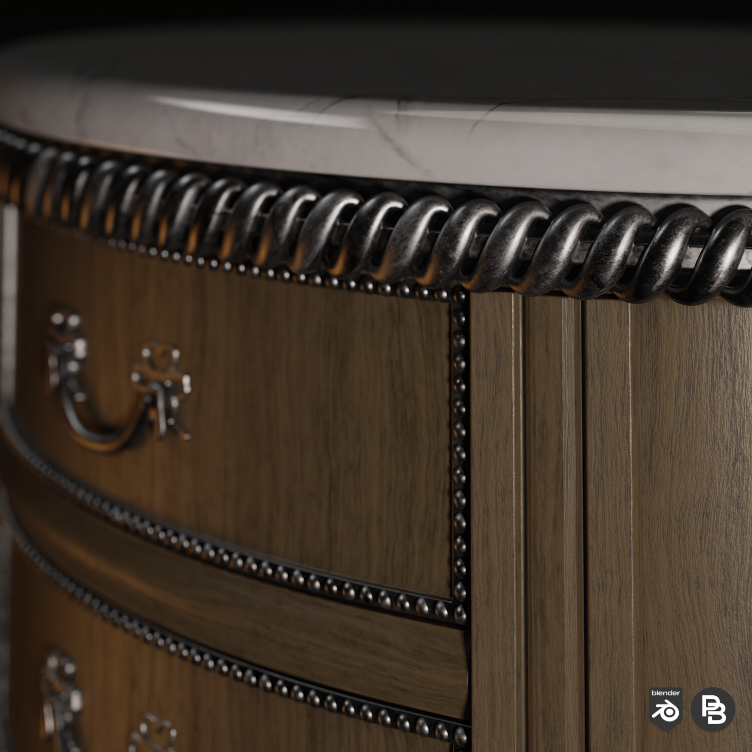 Night Stand Hard-Surface modelling