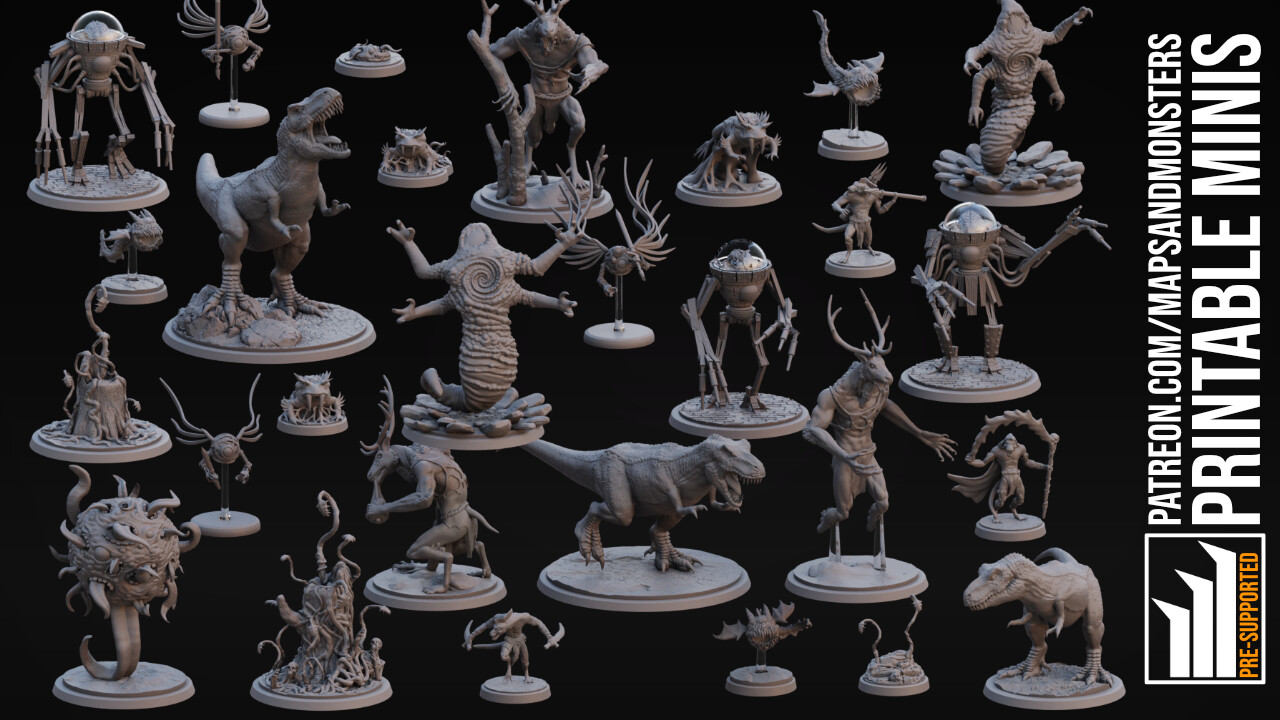 For over a year I have made several 3D printable miniatures to be used in role playing games such as Pathfinder 2E and D&amp;D (but mostly Pathfinder 2E)