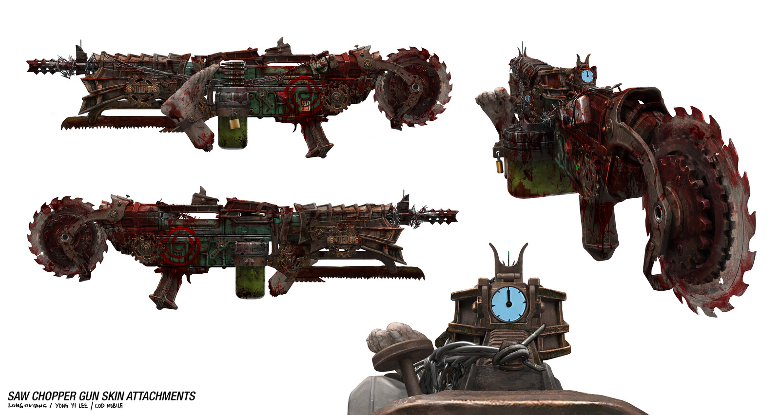 Attachments version with leg and blood