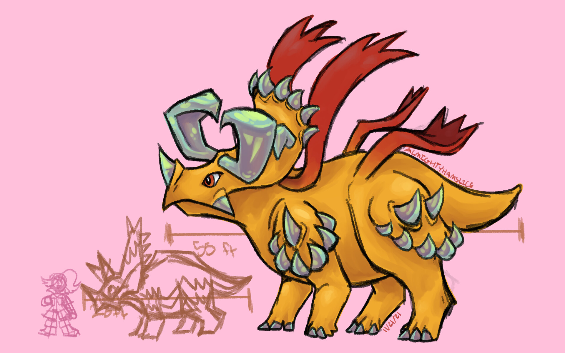 ArtStation Fossil Fighters Reiko