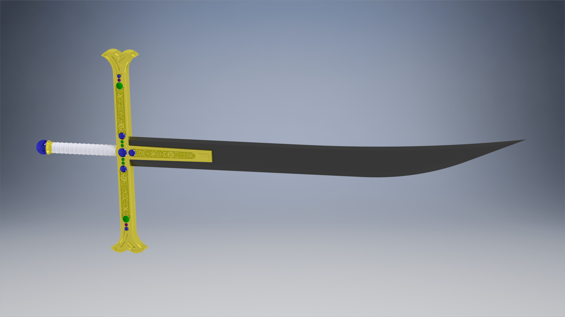 Yoru - Dracule Mihawk's Sword - 3D model by Bon (@bonogakure