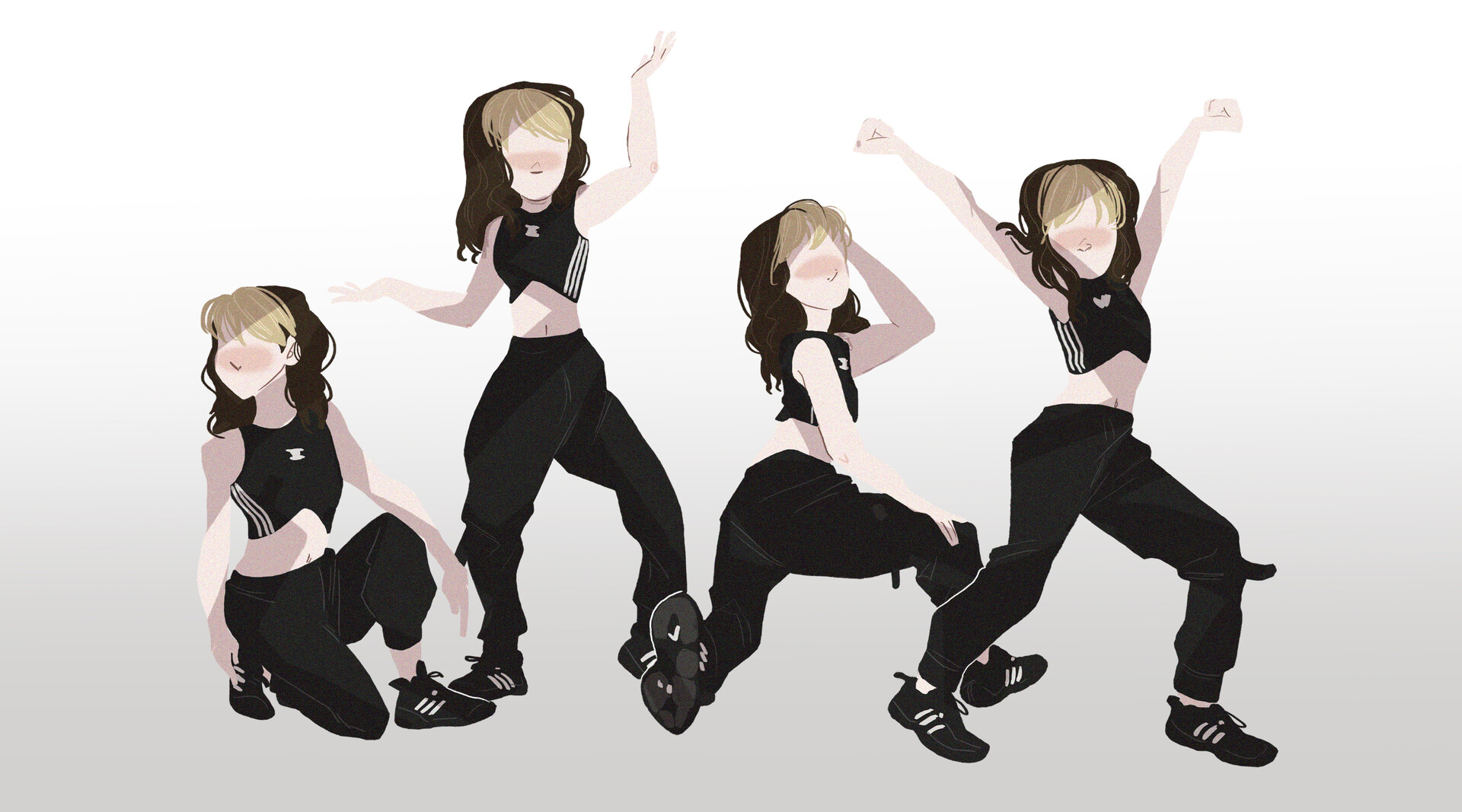 Dance poses (11 poses) - CLIP STUDIO ASSETS