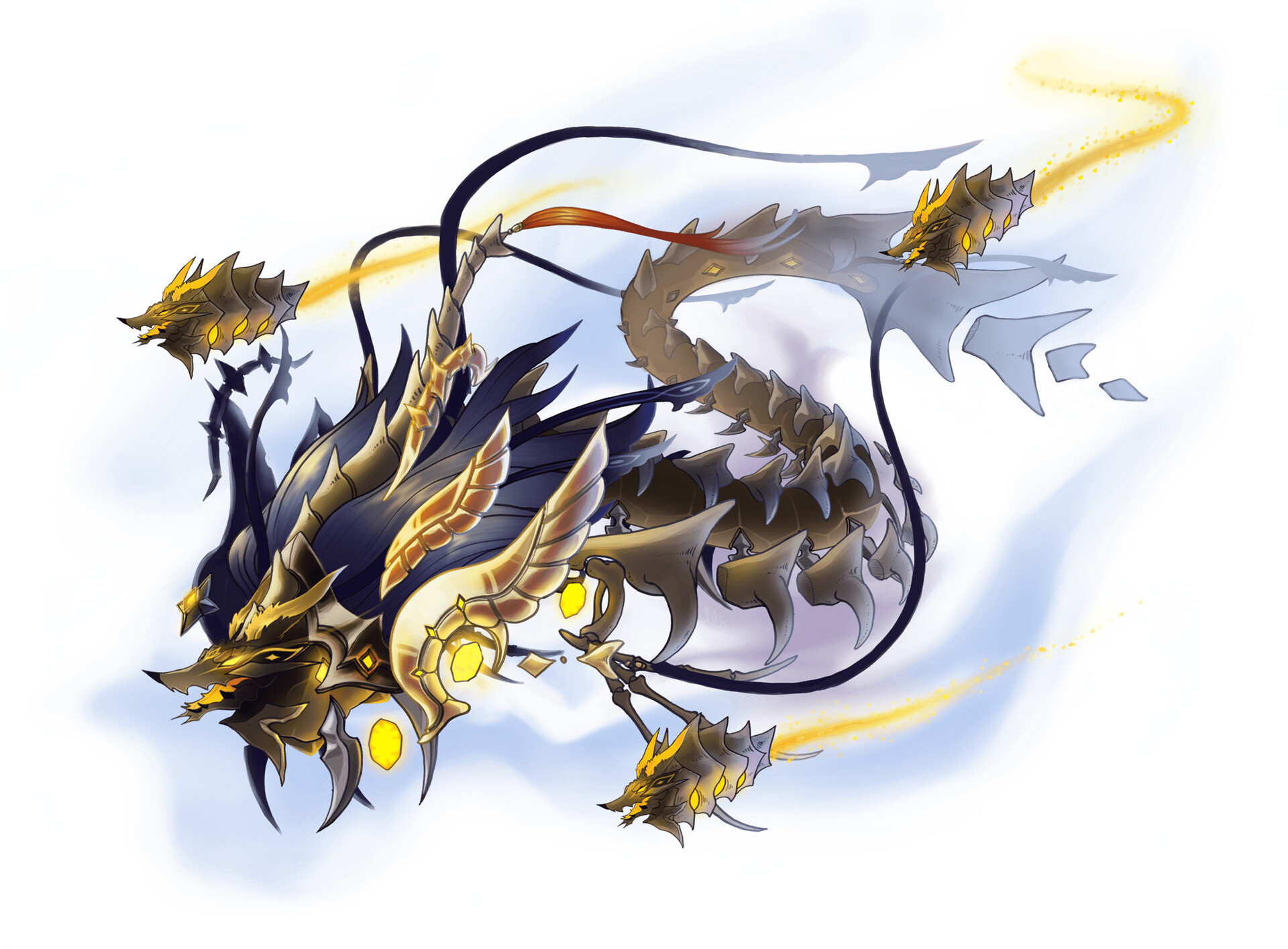 ArtStation - Golden Wolflord redesign - Genshin Impact - Bone Ravager form