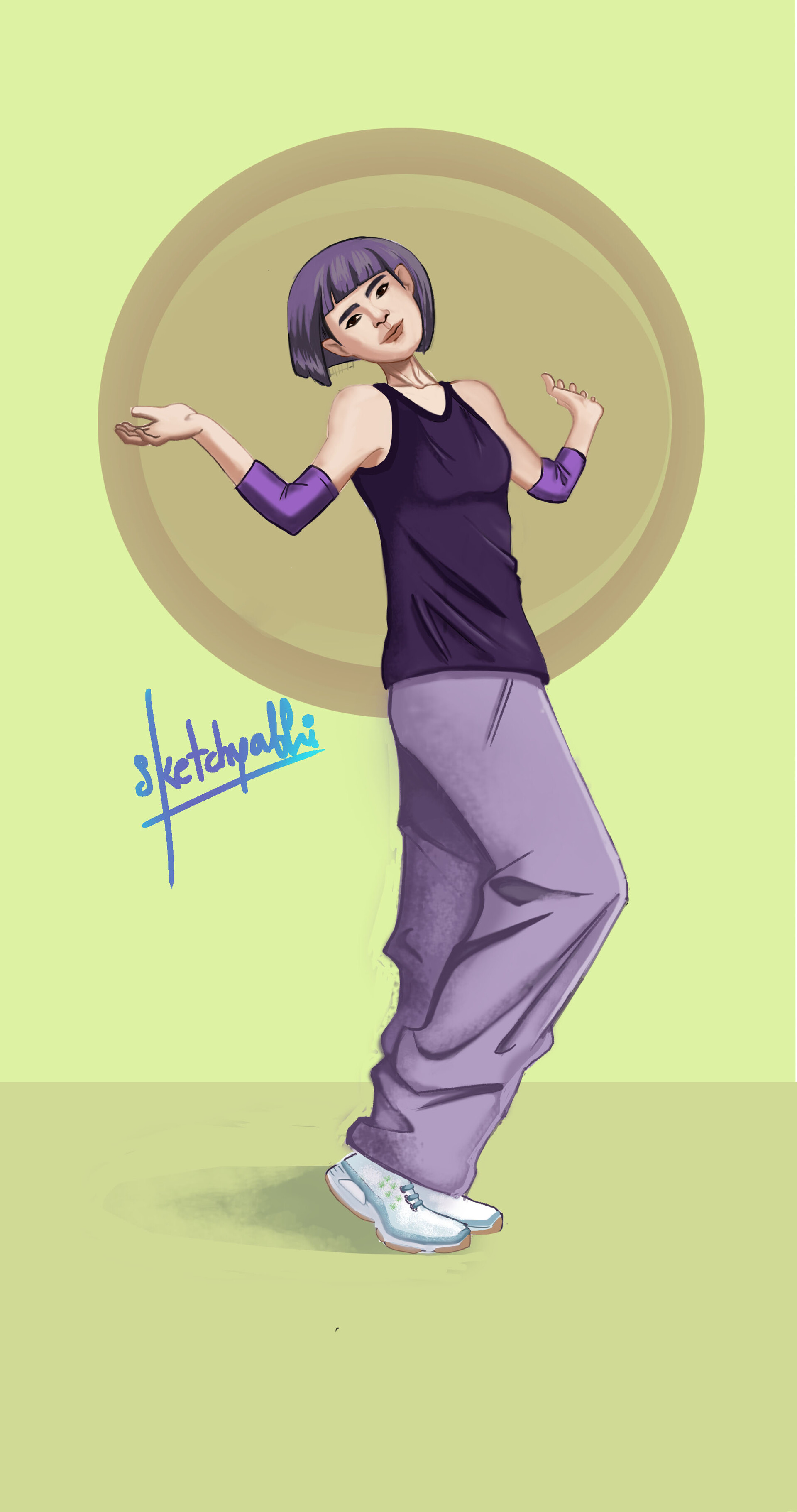 ArtStation - Girl purple