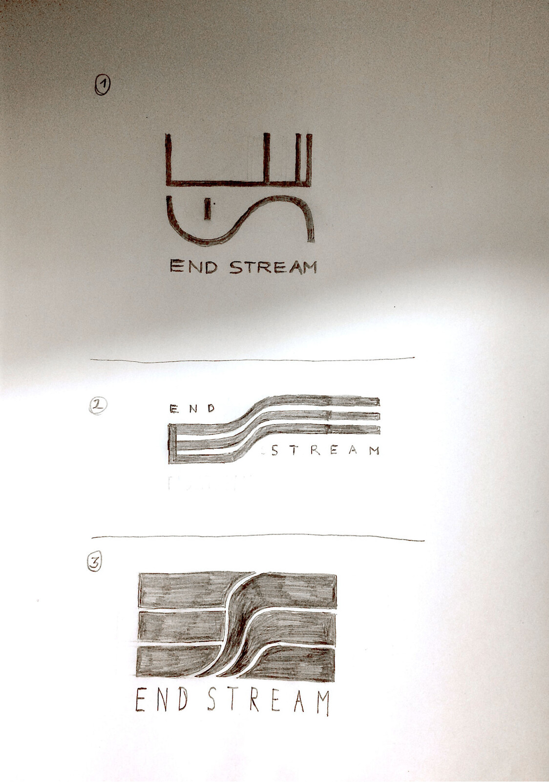 Endstream logo sketch Ideas
