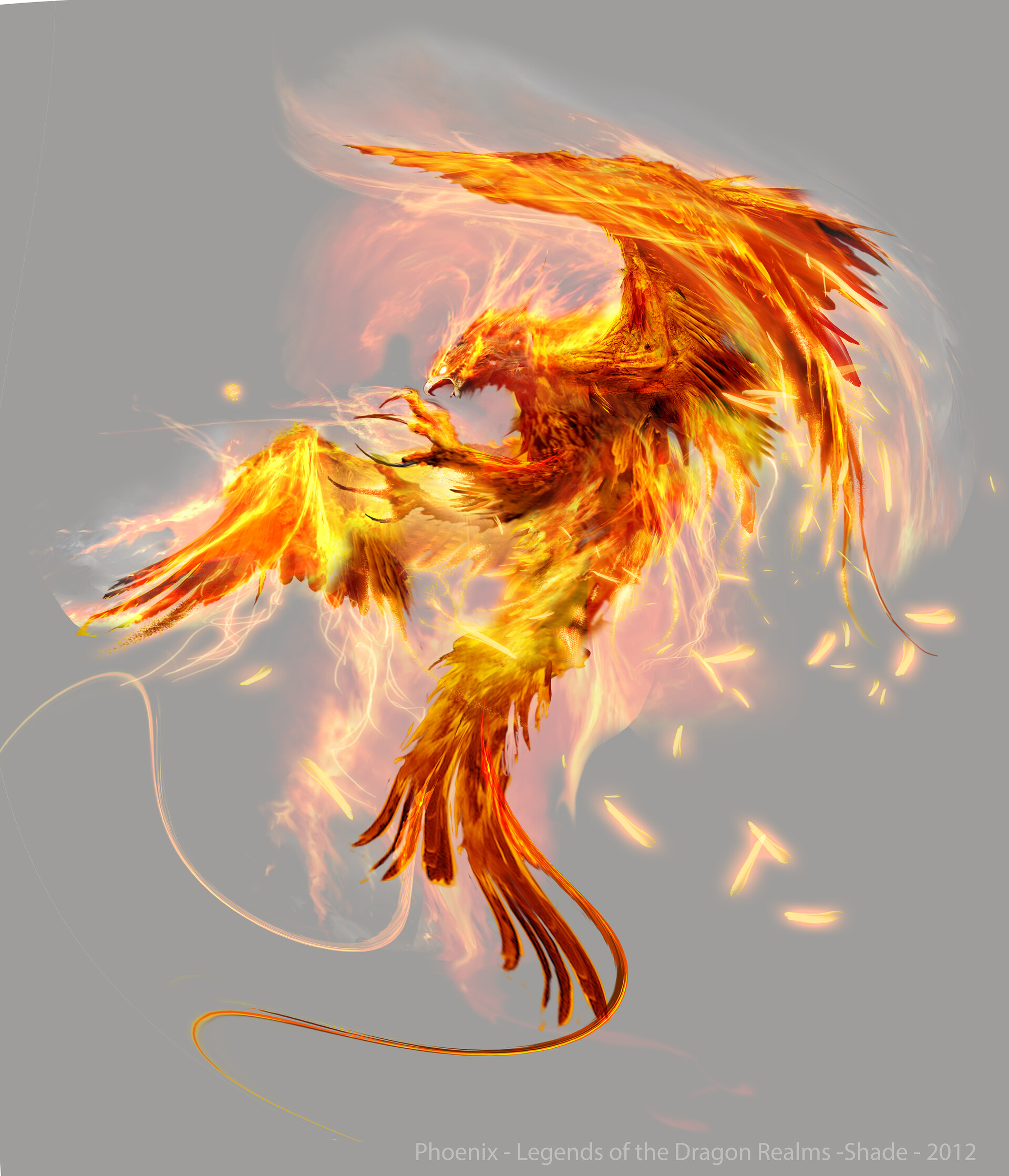 ArtStation - Phoenix design- Legends of the Dragon Realm - Shade -2012