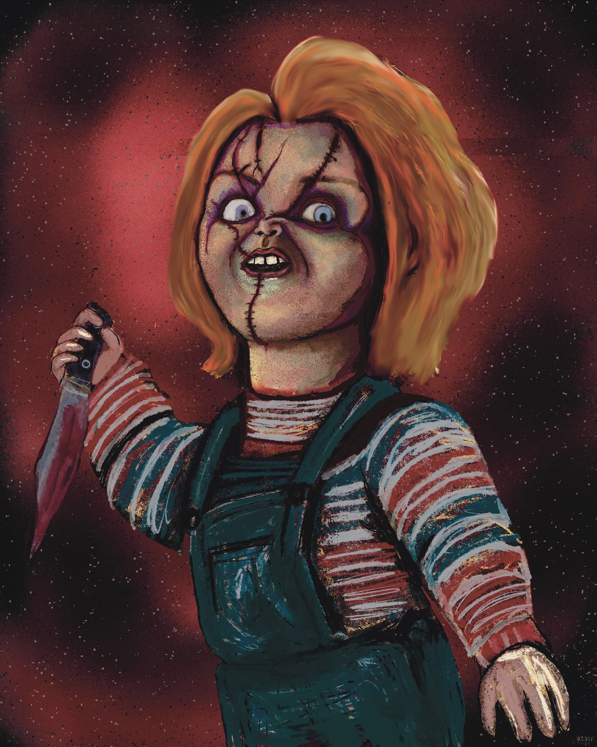ArtStation - Chucky The Killer Doll, image size:1920x2400
