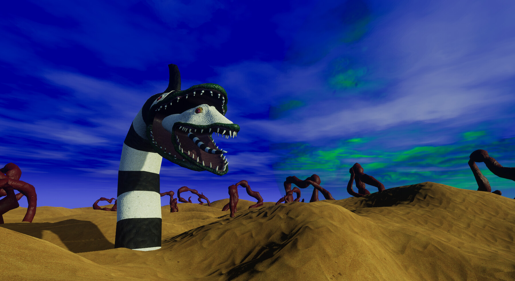 ArtStation - Sandworm scene from Beetlejuice