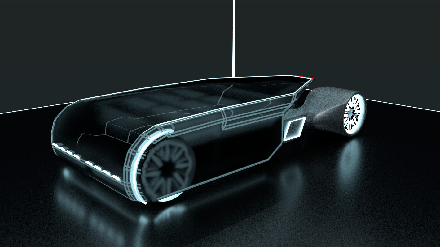 ArtStation Tron inspired car