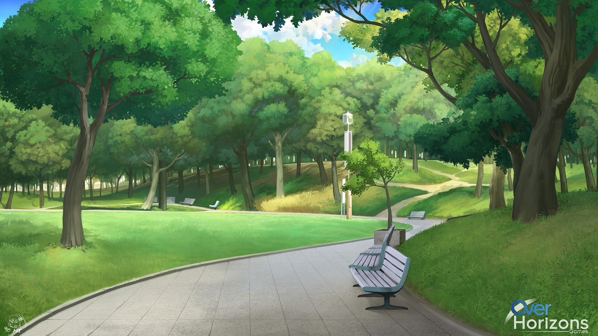Anime park scenery HD wallpapers | Pxfuel
