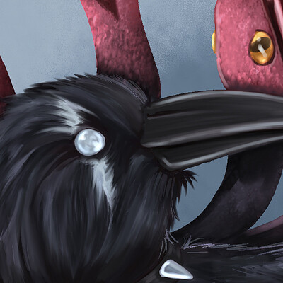 Gothic-gorgon raven