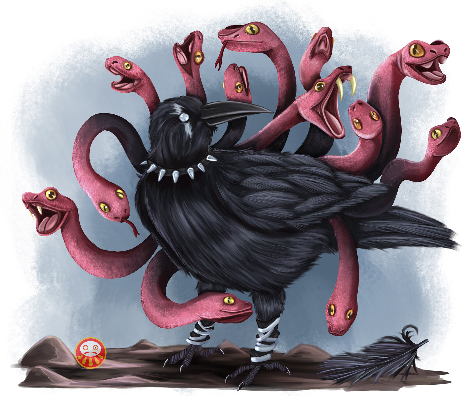 Gothic-gorgon raven