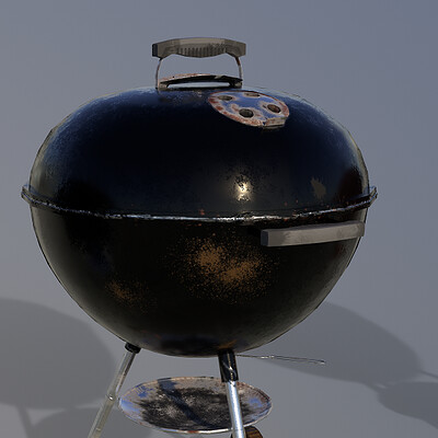Charcoal Grill - Weathered Material