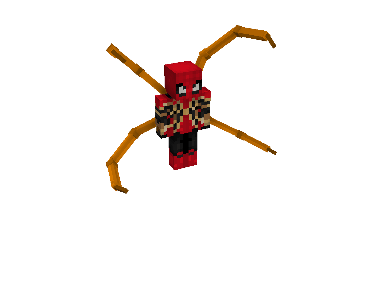ArtStation - Minecraft Iron Spiderman