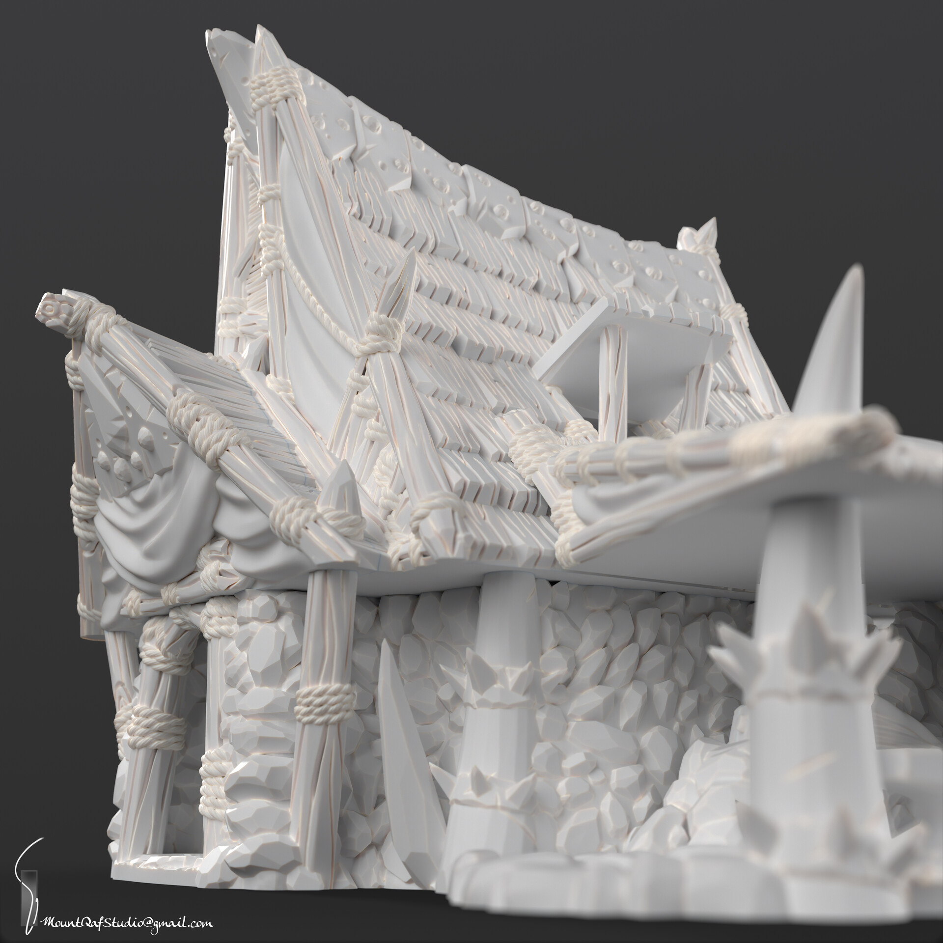 ArtStation - Orc War Forge Orc War Forge, Mount Qaf Studio