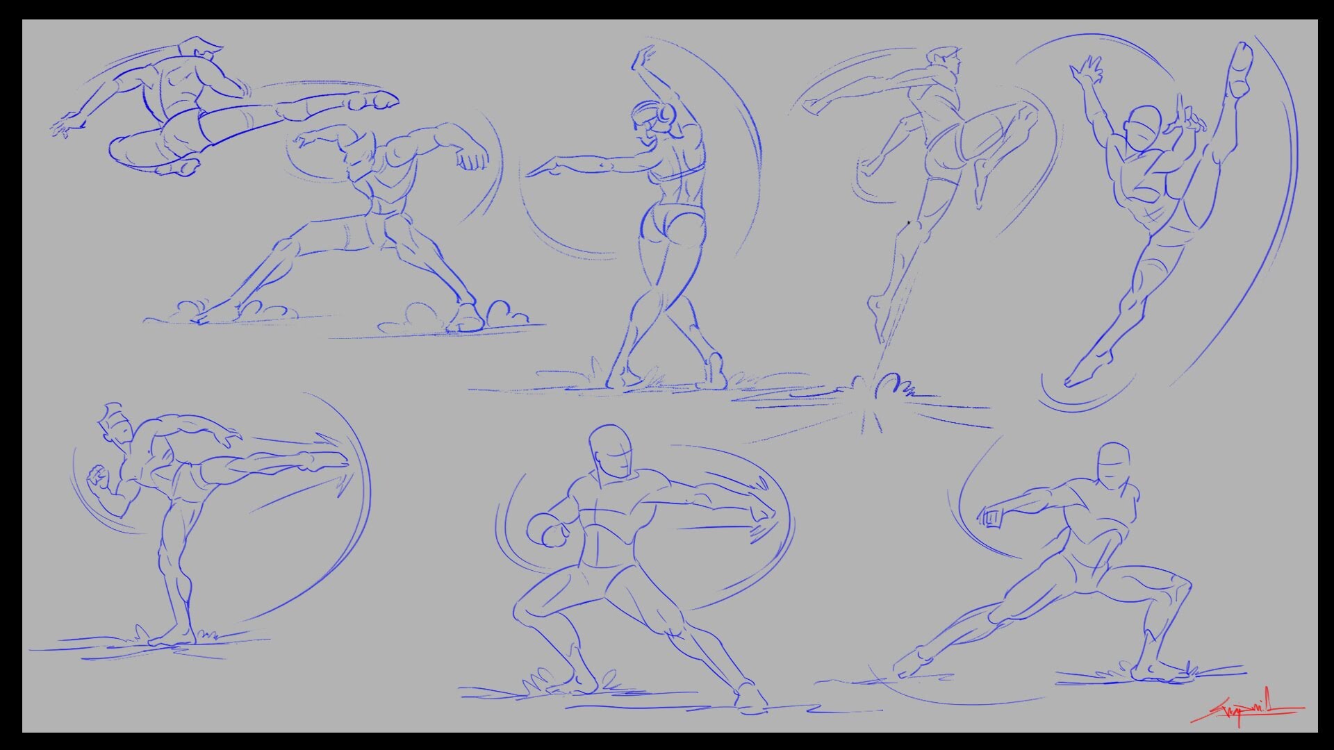 How To Draw Anime - Action Pose Reference. (Pose Study) | Facebook