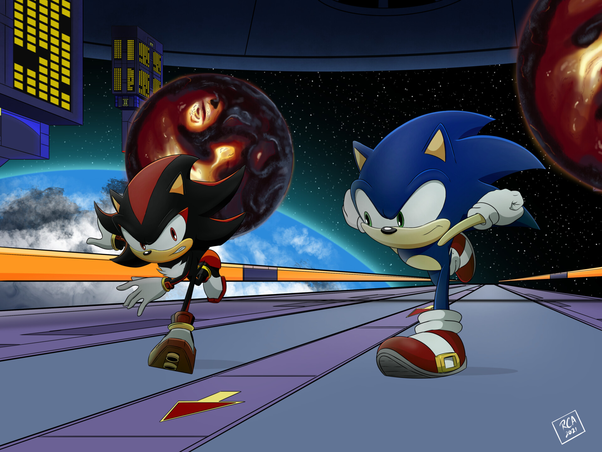 Sonic vs Shadow (Sonic Adventure 2)