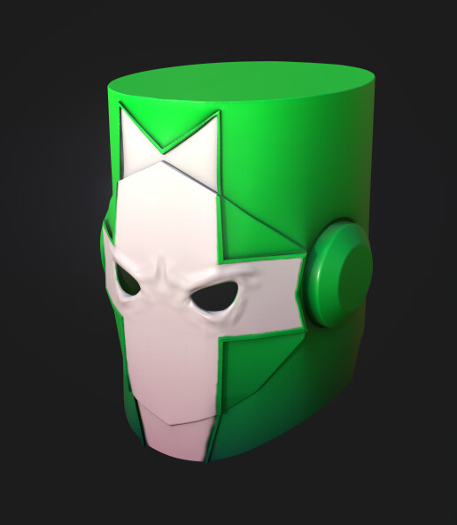 ArtStation Castle crashers knight helmet