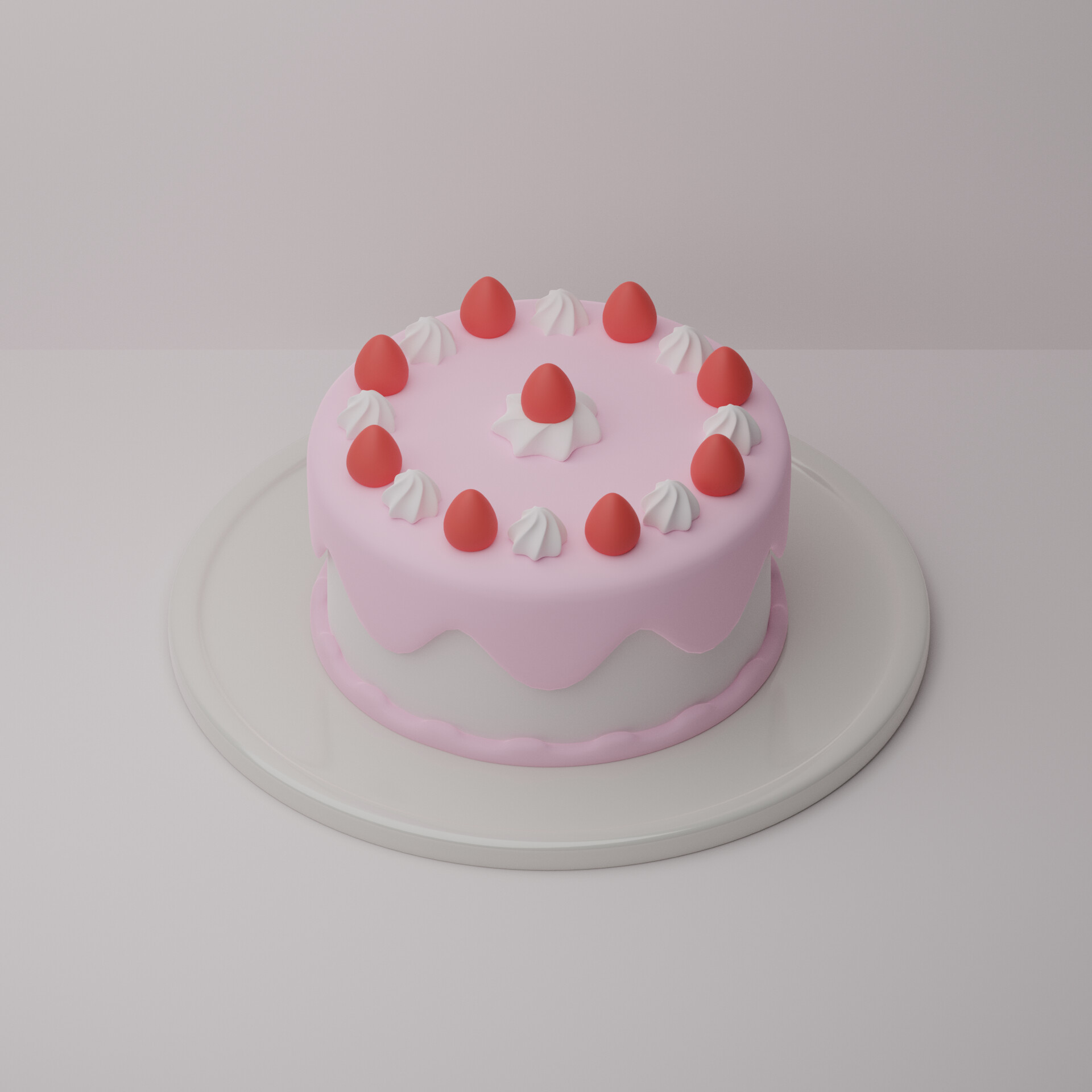 ArtStation - Strawberry cake