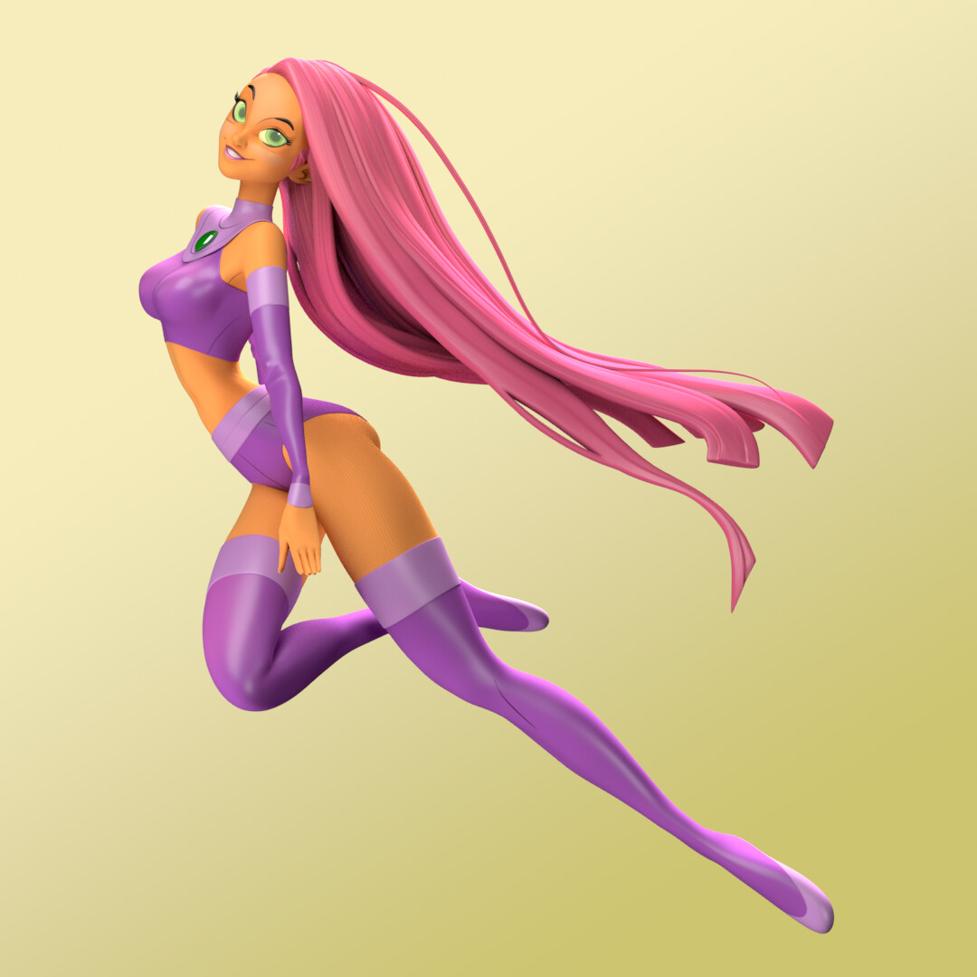 Teen Titans GO! Starfire 3D Model! by Carro1001 on DeviantArt