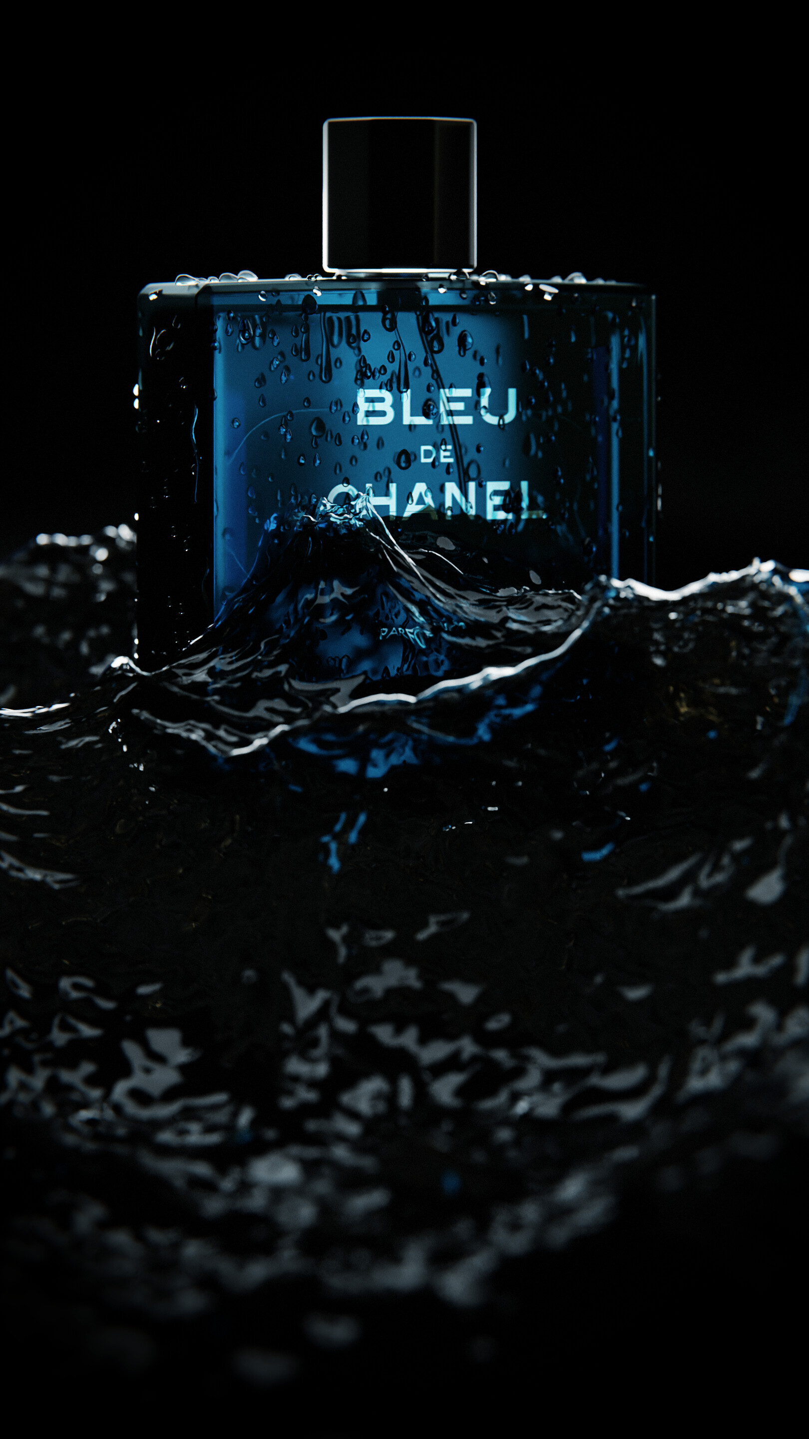 ArtStation - Bleu De Chanel - Eau De Parfum - Poster Design