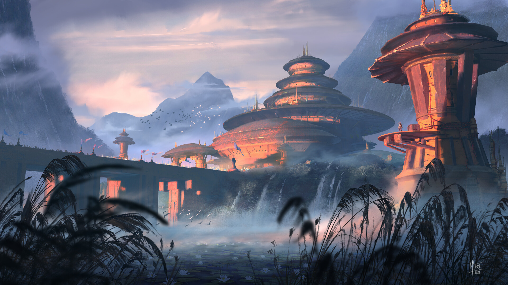 ArtStation - The Outpost. (personal concept practise)