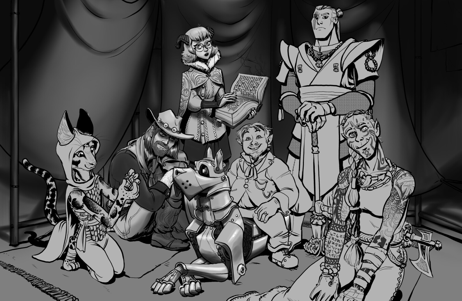 Flats done and shading started