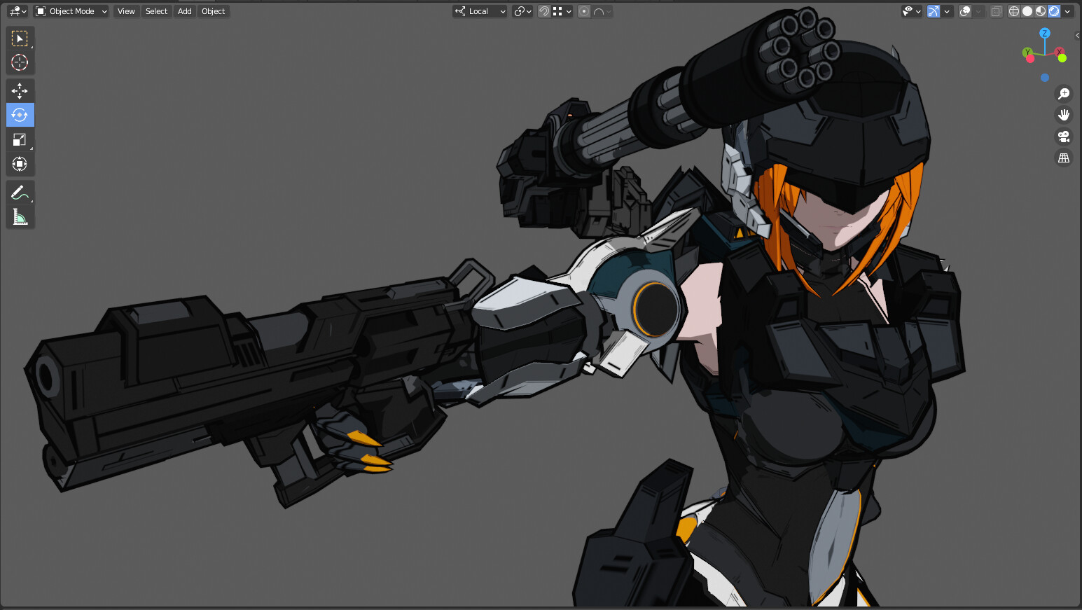 RoyalSkies Shoulder Weapon 1 (ChainGun)