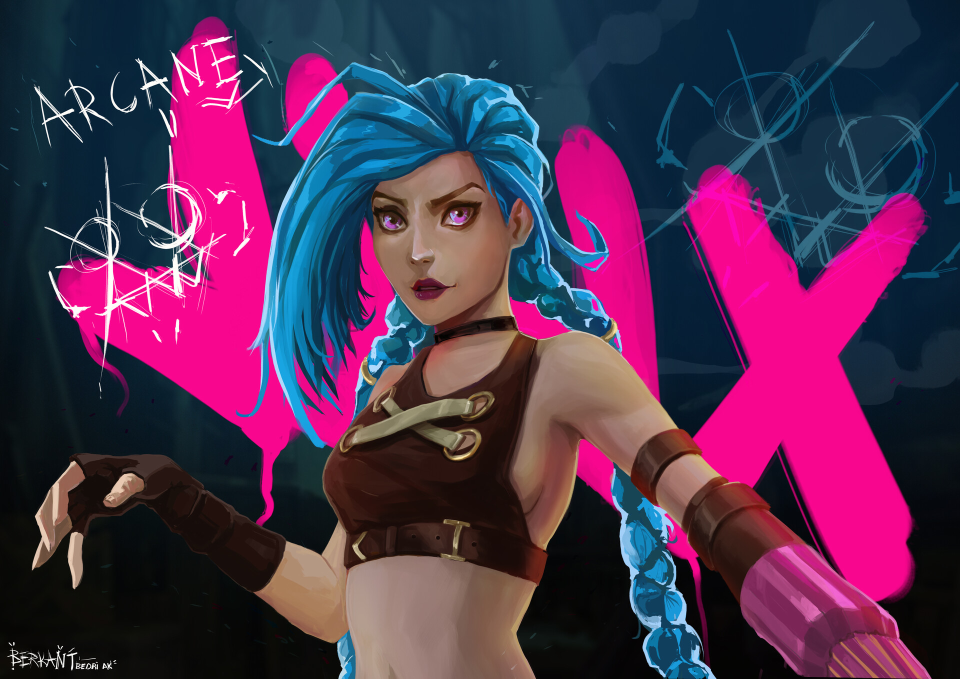 ArtStation jinx illustration