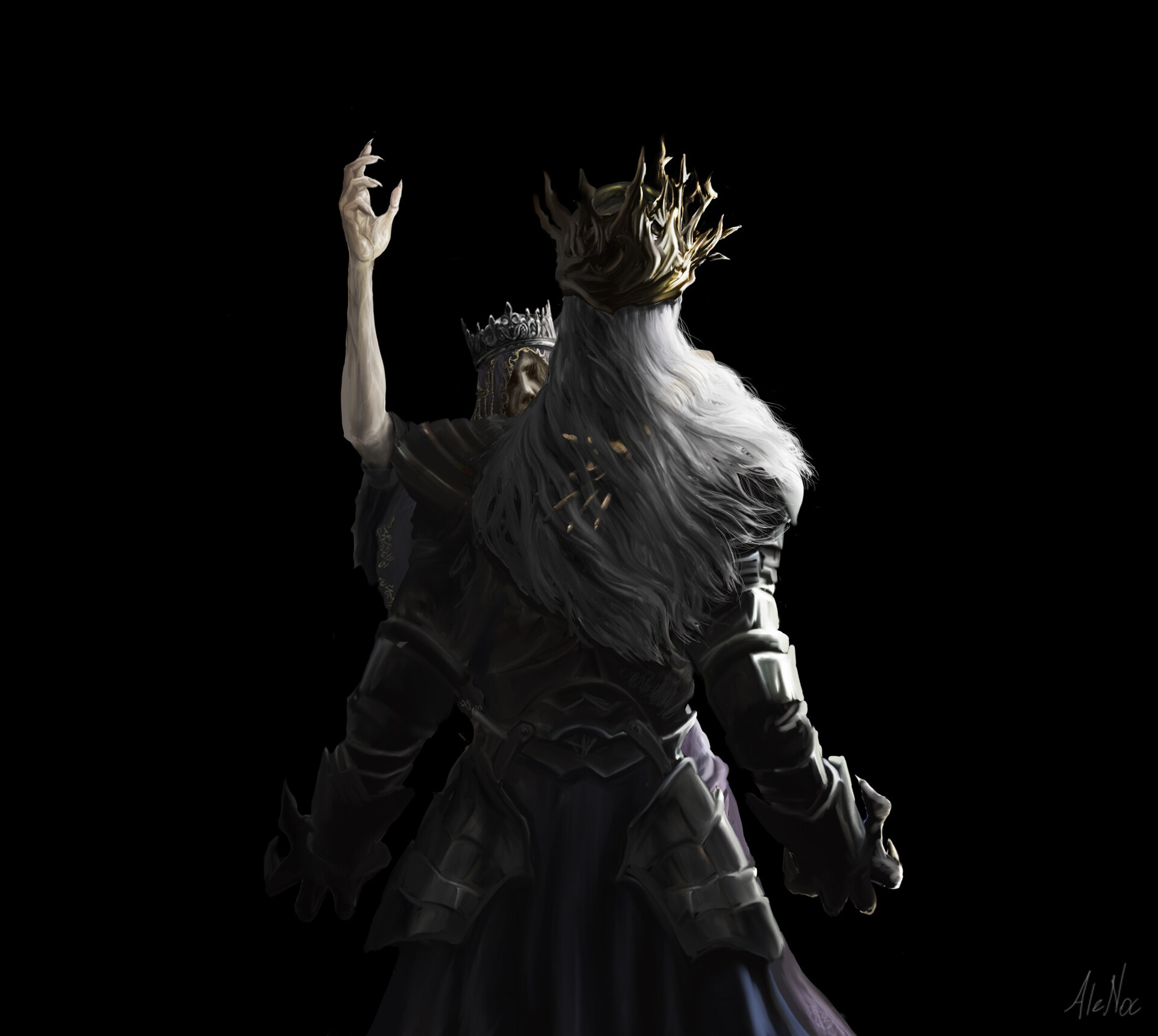 Artstation Dark Souls 3 Fan Art The Curse Of Twin Princes Lorian And Lothric B