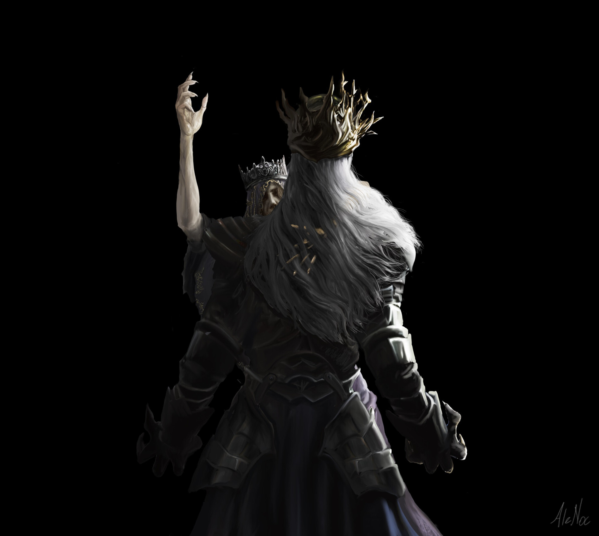 ArtStation Dark Souls 3 Fan Art The Curse of Twin Princes Lorian and Lothric B