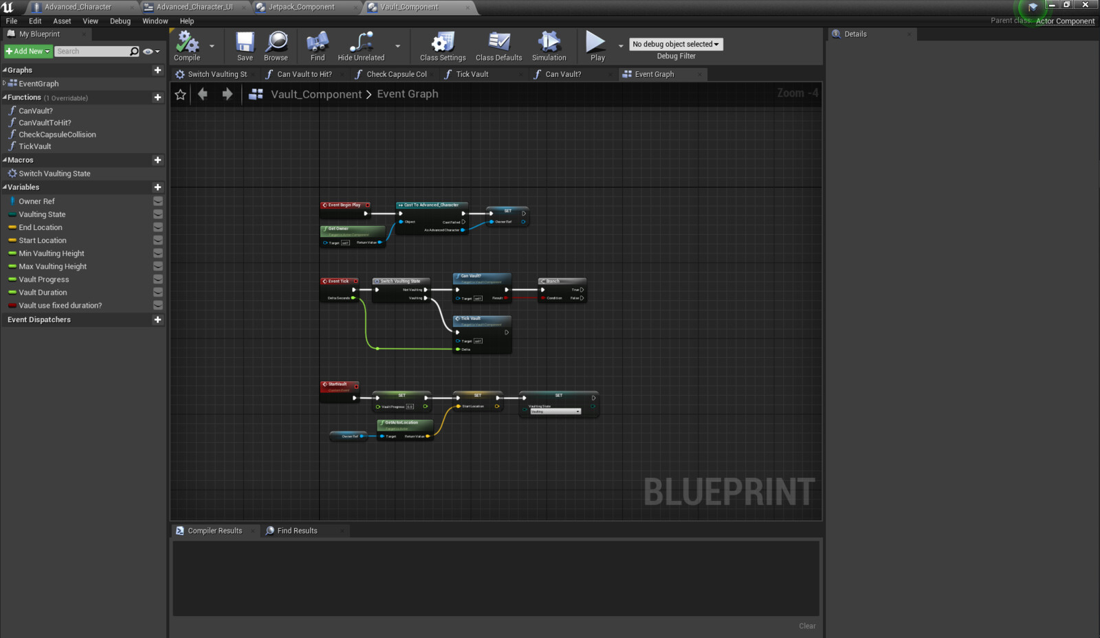 Standalone vaulting component