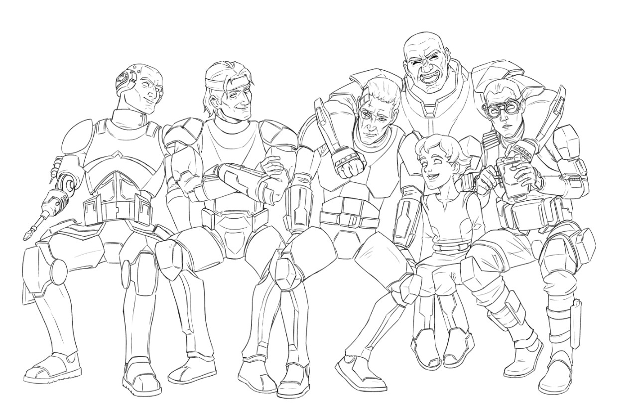 18+ Bad Batch Coloring Pages
