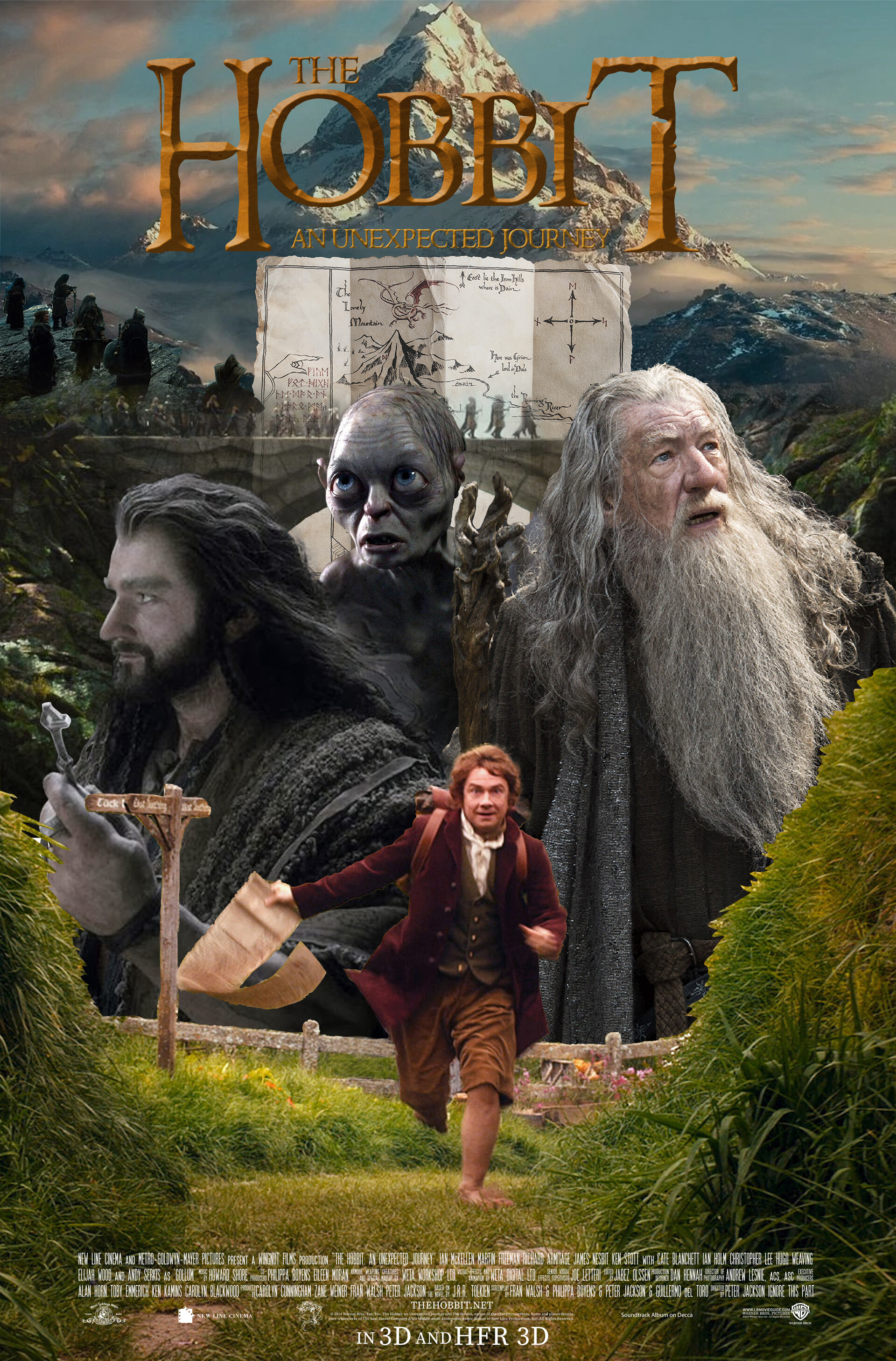 ArtStation - photoshop - custom hobbit movie poster