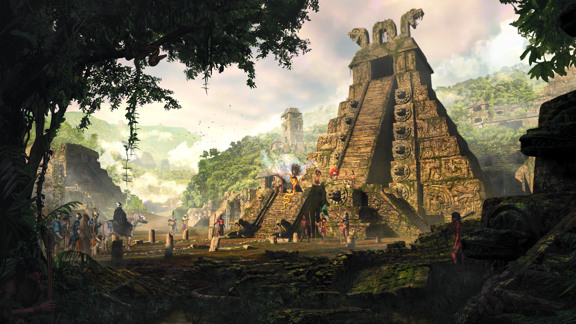 ArtStation - Paradise Lost: Temple of Quetzalcoatl