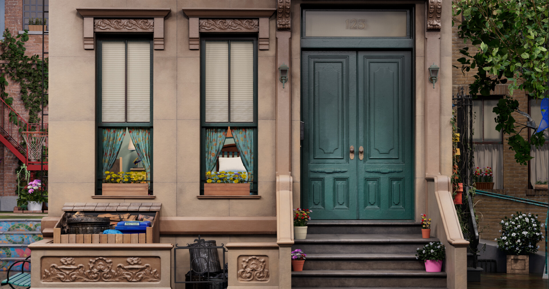 ArtStation 3D Sesame Street Set Rebuild