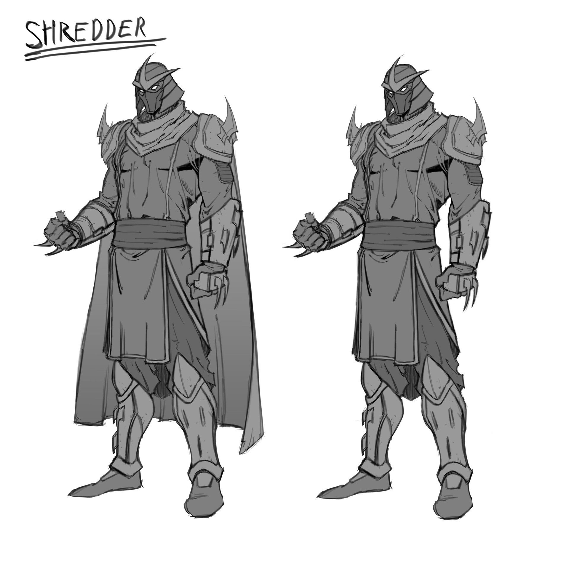 Artstation the shredder concept art