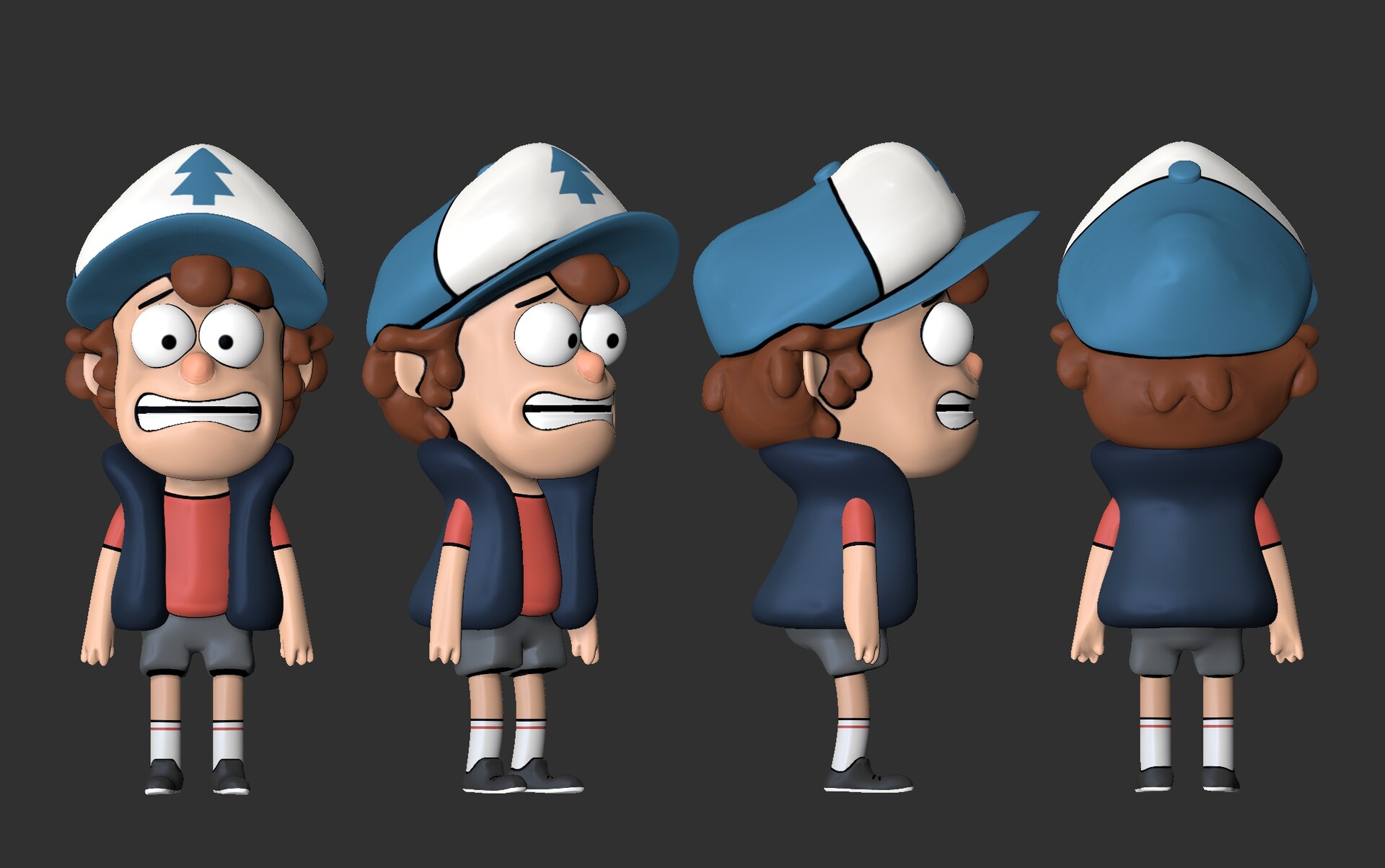 ArtStation Dipper Pines Gravity Falls artstation-dipper-pines-gravity-falls