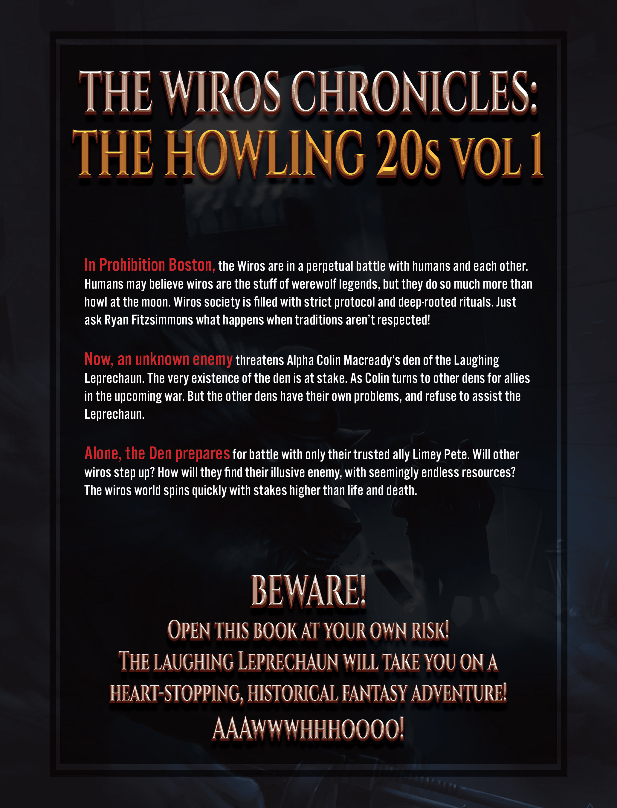 Back of the book