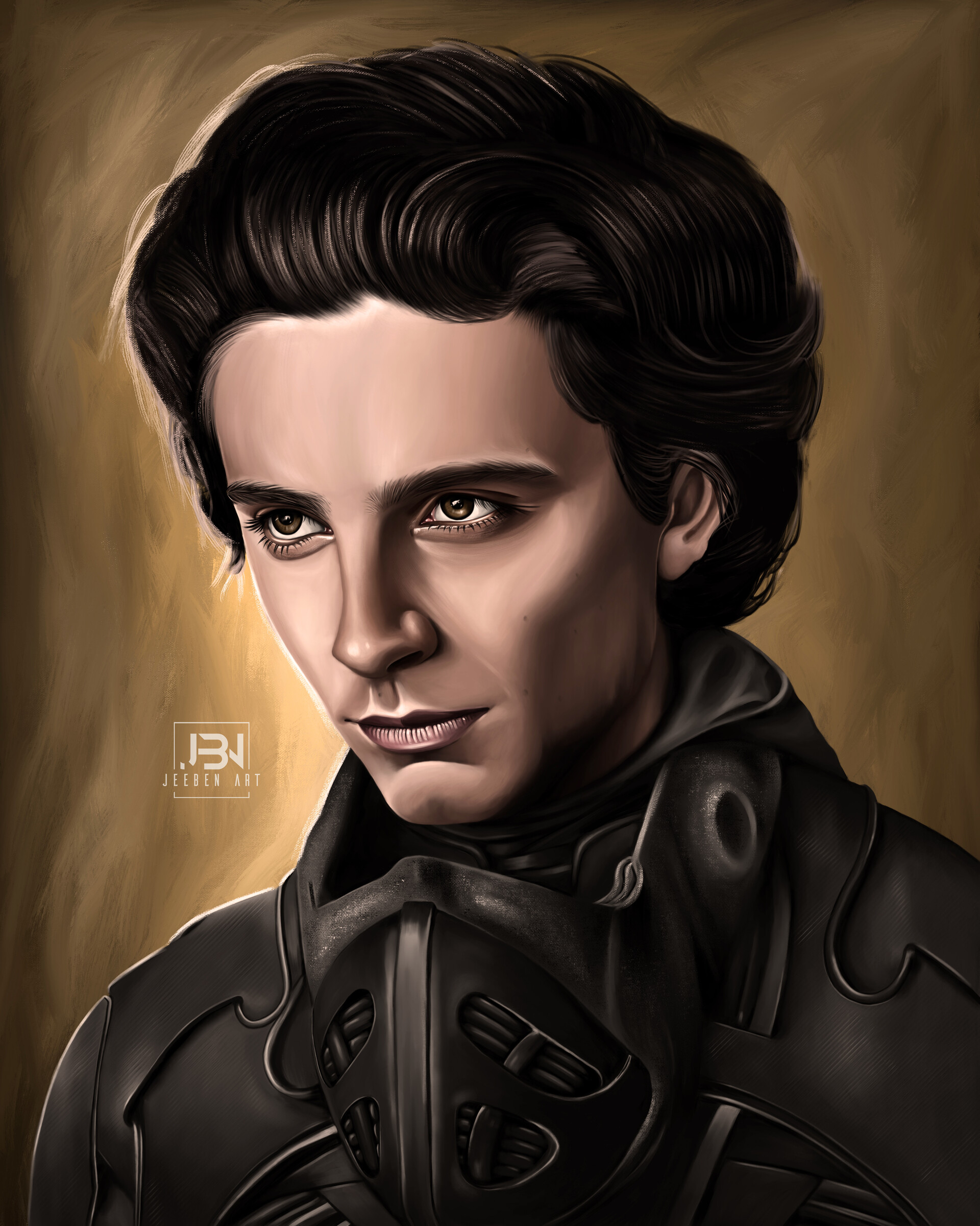 ArtStation - Jeeben Art Timothee Chalamet As Paul AtreiDes Dune Portrait 2021 Master By Jeeben Art