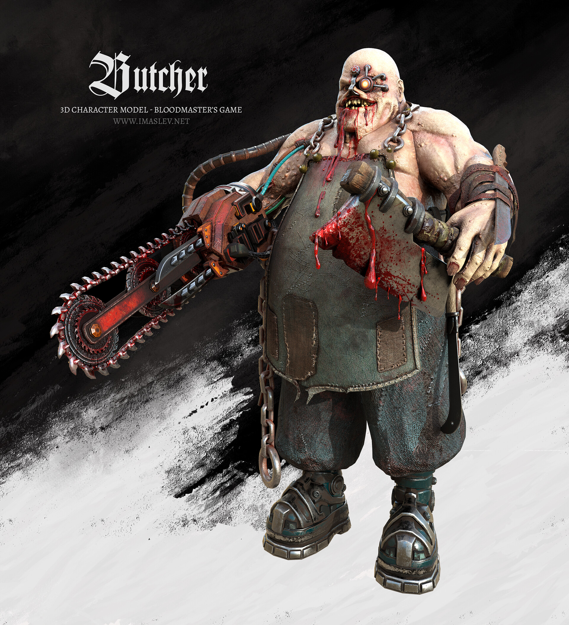 ArtStation - The Butcher - 3D Character (ZBrush, Blender, SPainter)