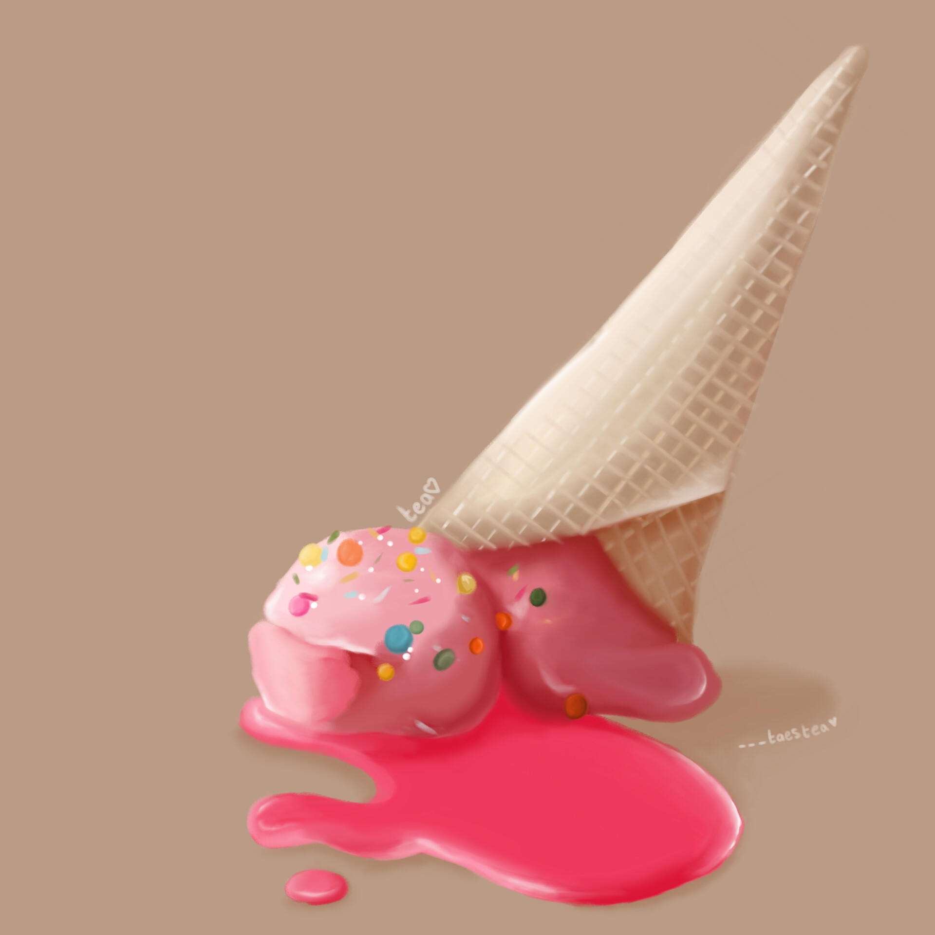 ArtStation Upside down Ice cream