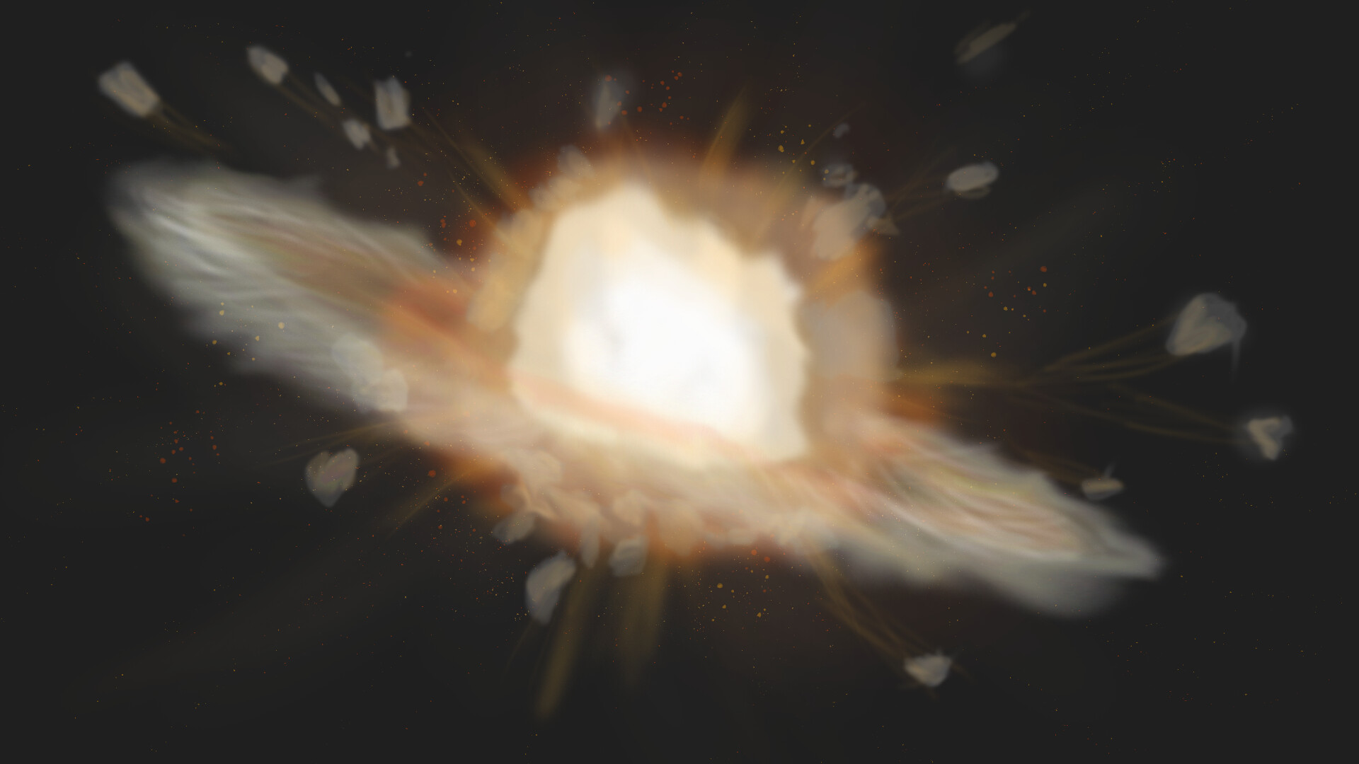 ArtStation Explosion in Space