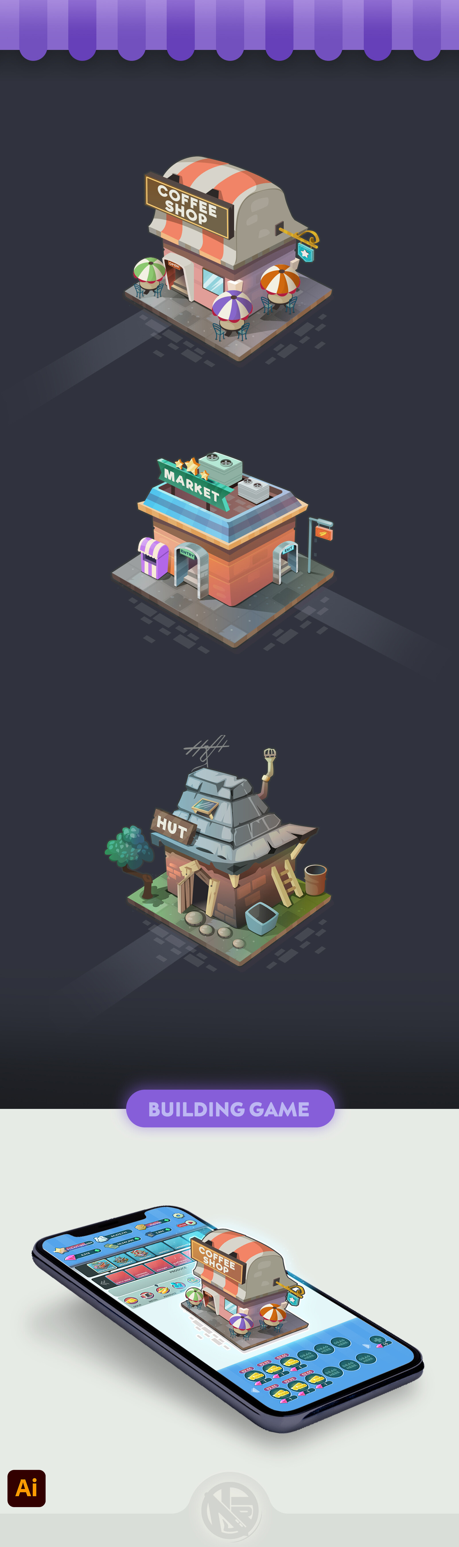 ArtStation - Building Game UI