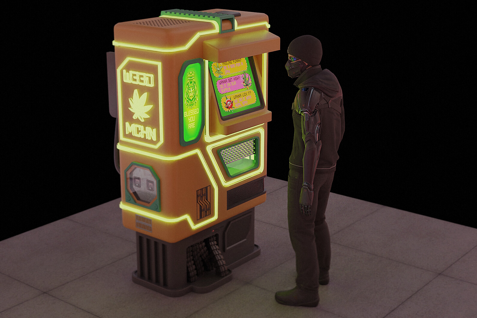 A weed dispenser.

character by courtesy of 4d_Bob from Sketchfab.com