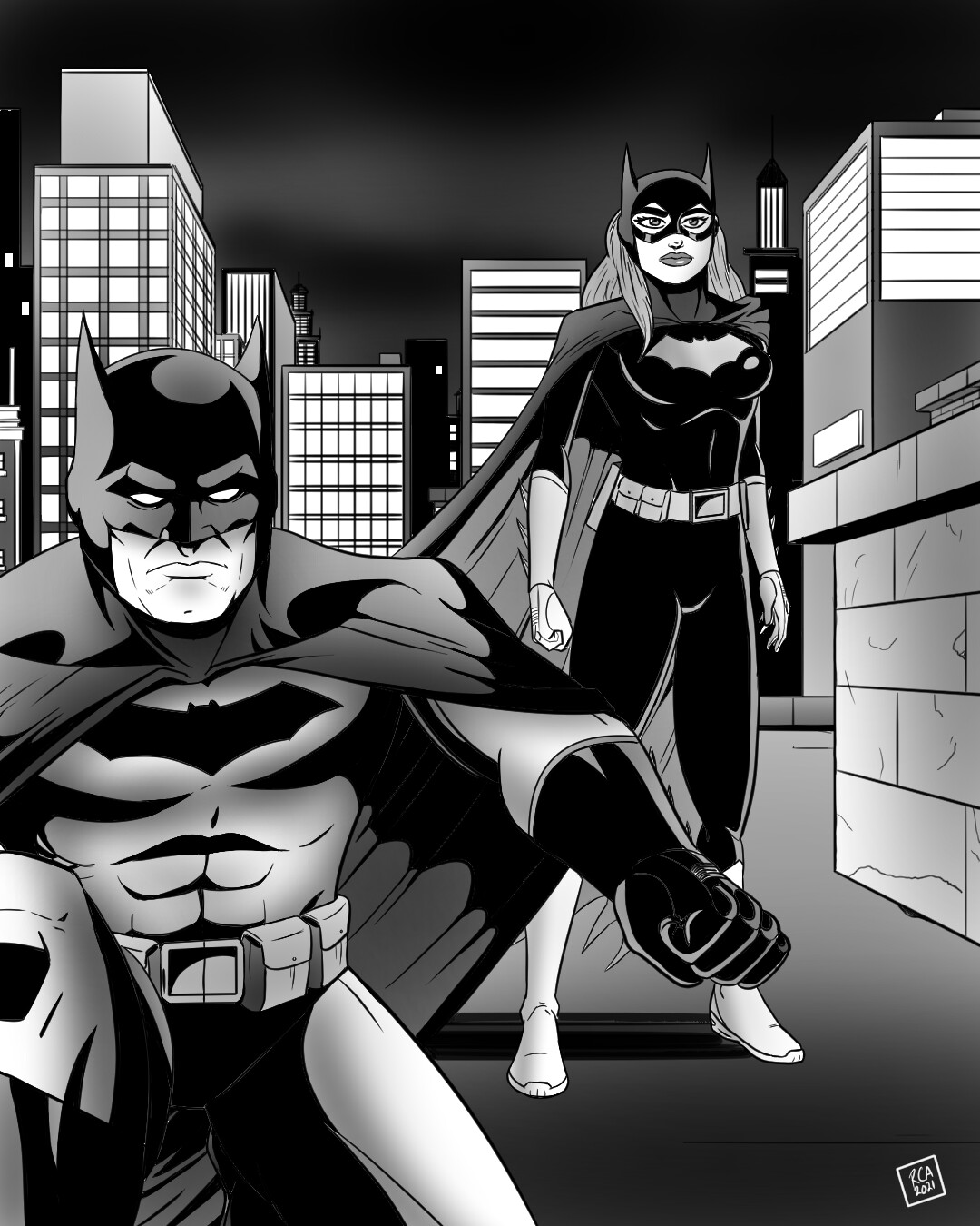 ArtStation - Batman and Batgirl