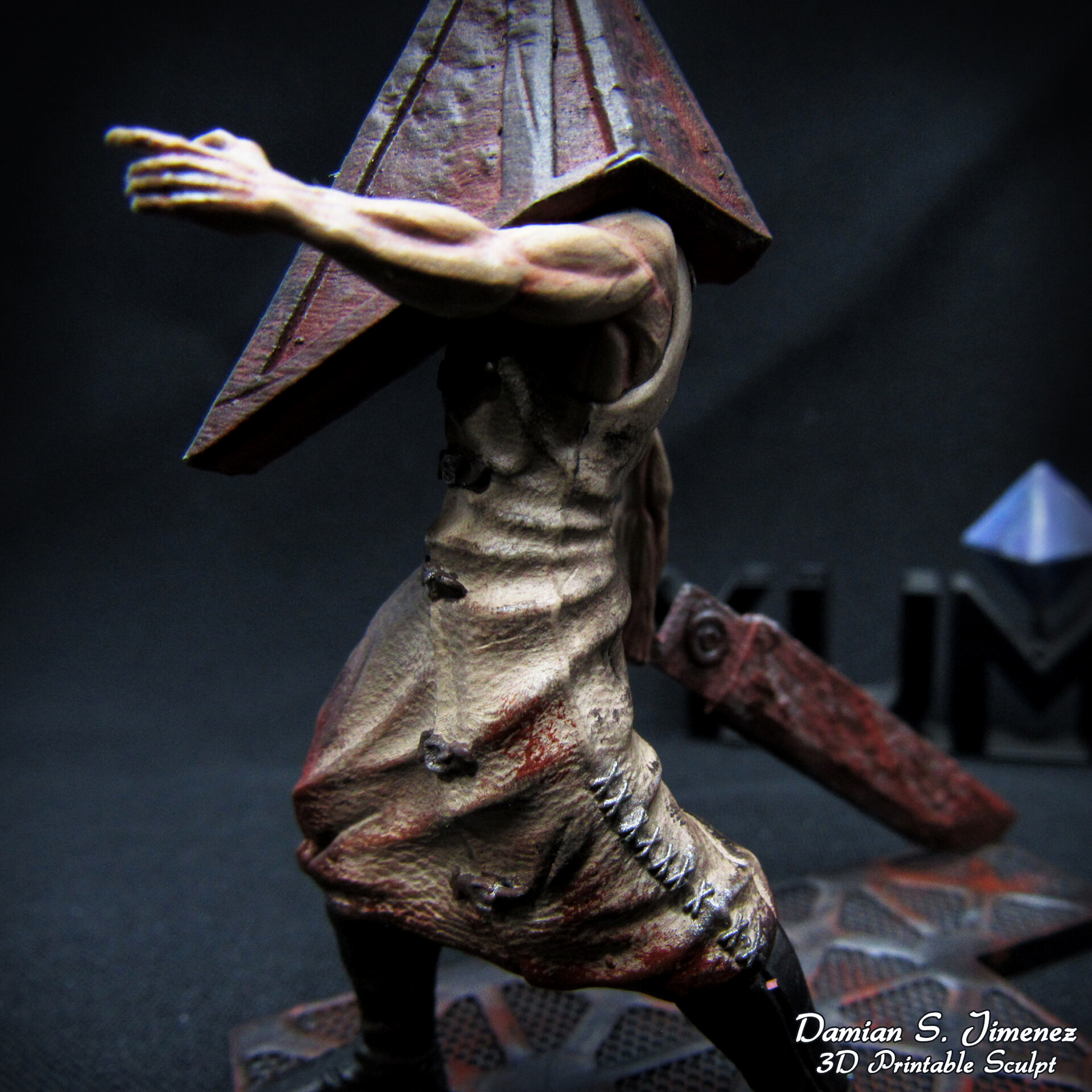 Silent Hill Diorama With Pyramid Head 
